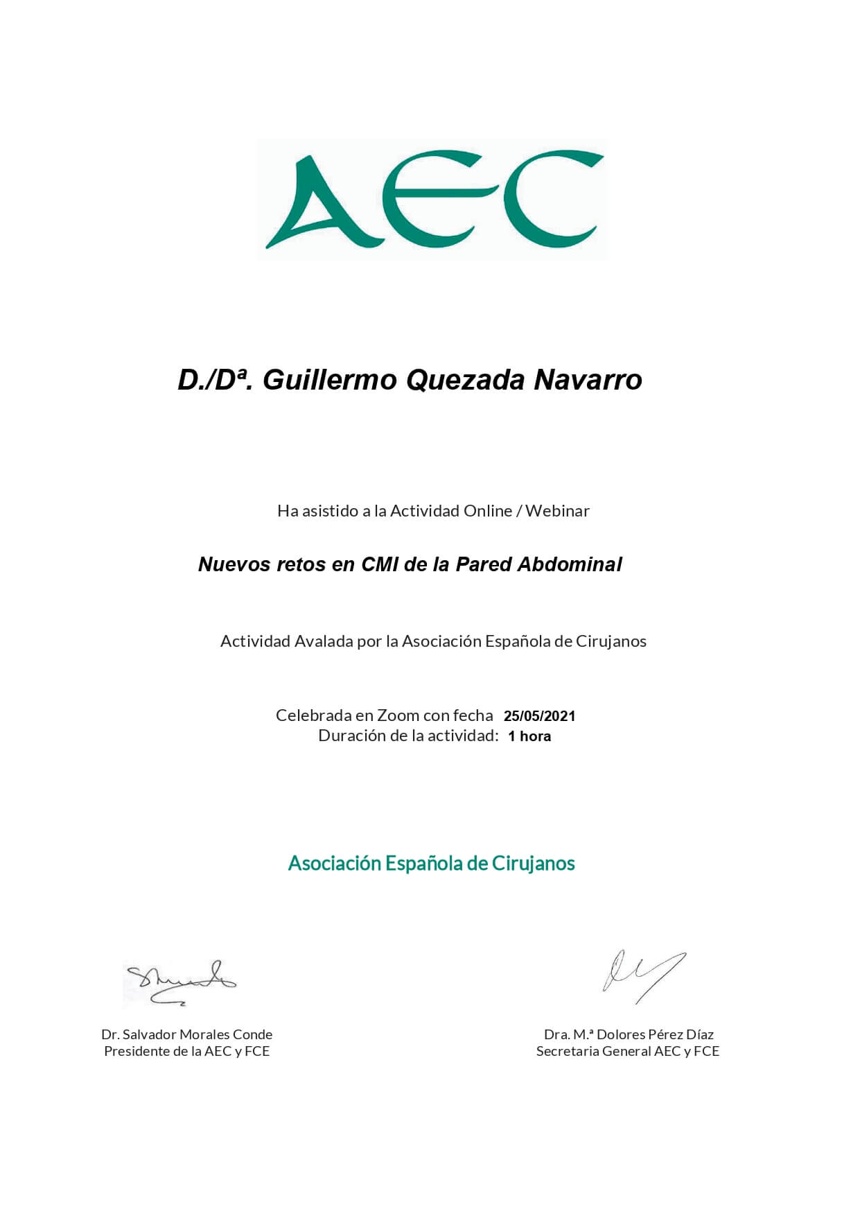 Especialidad